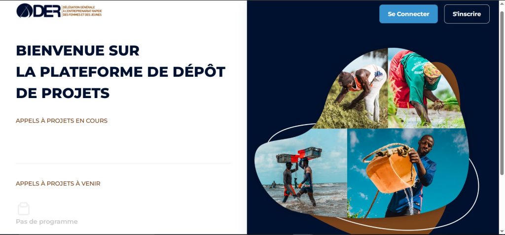 plateforme dépôt de projet DER