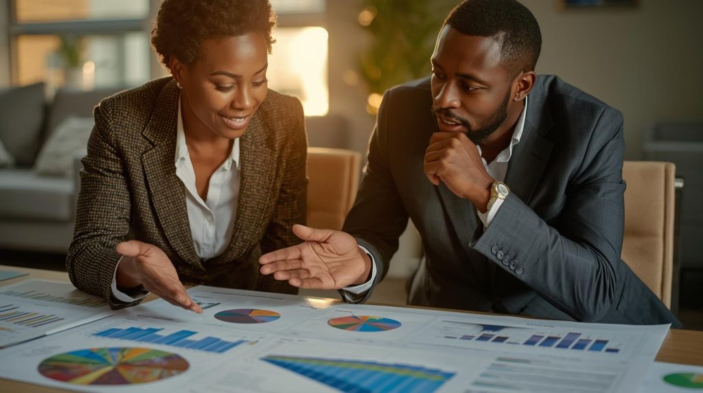 UNE femme et un homme africain qui parle de La Stratégie pour se lancer dans l’entrepreneuriat en Afrique _ L'Éveil (1)