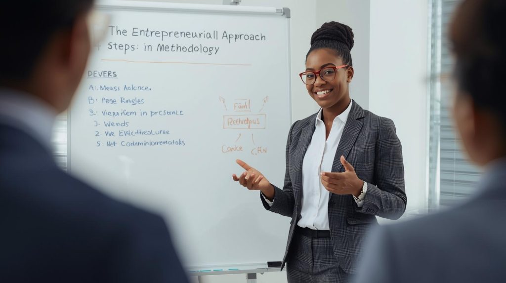 uN emtrepreneur africain qui parle de La Démarche Entrepreneuriale en 4 Étapes _ La Méthodologie